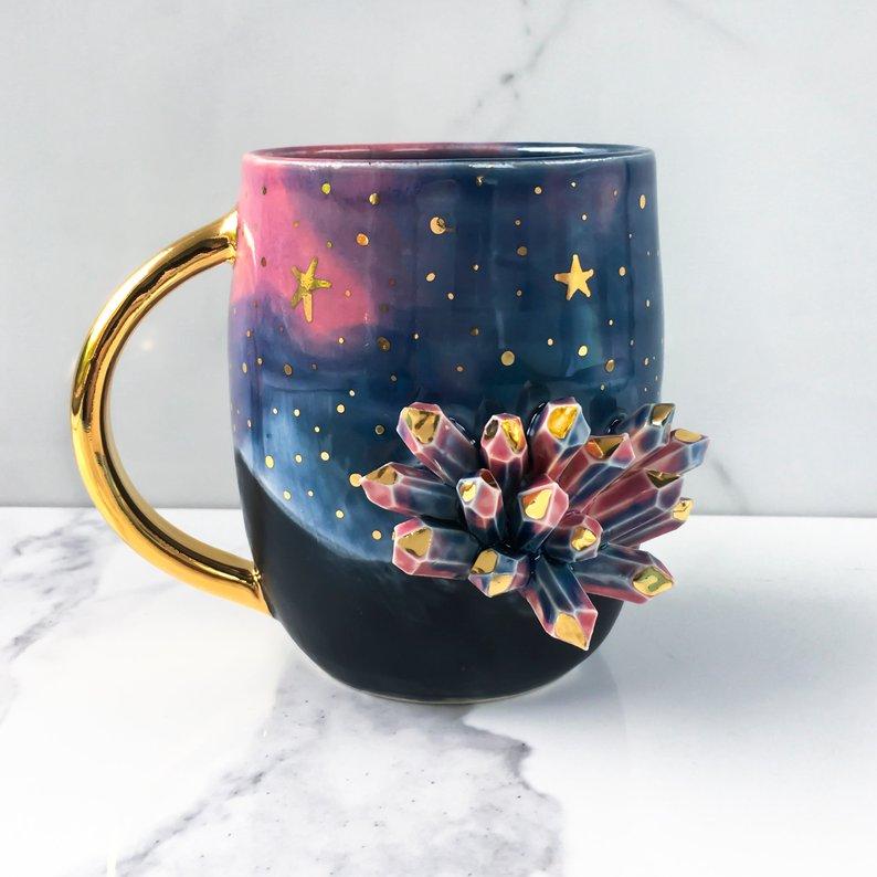 Crystal Flat Lay Mug with Color Inside – Crystals & Creations